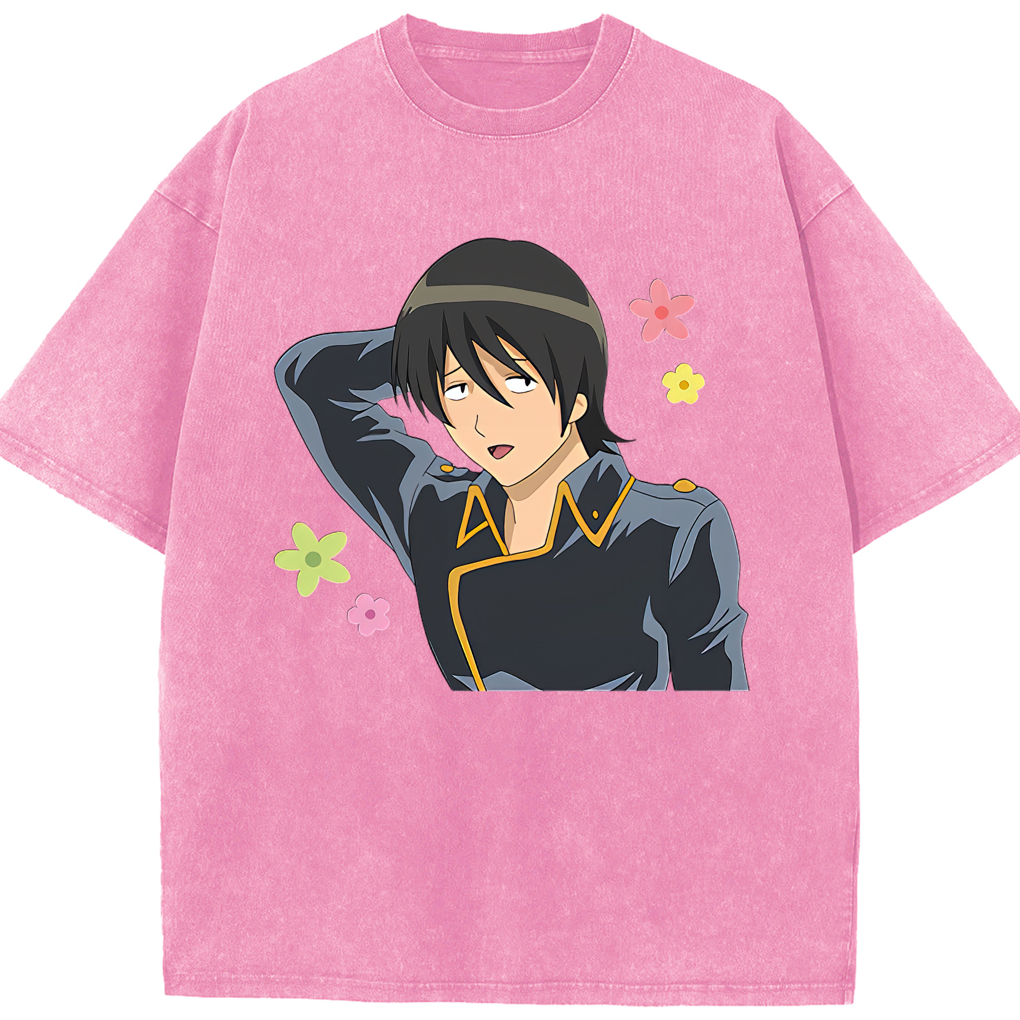 （画像用） ぎんたま 坂田銀時（さかたぎんとき） 神楽 志村新八（しむら しんぱち） GINTAMA Sakata Gintoki Kagura Shimura Shinpachi 綿100% ヴィンテージ風 半袖Tシャツ（フロントプリント）